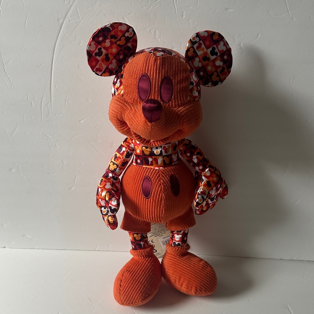 Orange Mickey Mouse Plush Toy